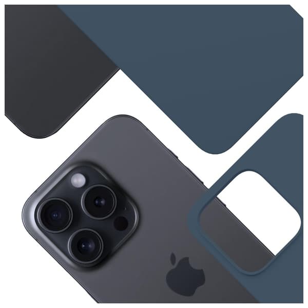 3MK Mobilskal till iPhone 15 Pro MagSafe Silikon Hardy - Blå