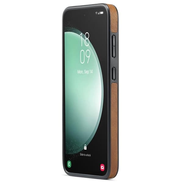 DG.MING Mobilskal till Samsung Galaxy S23 FE i PU-läder - Brun