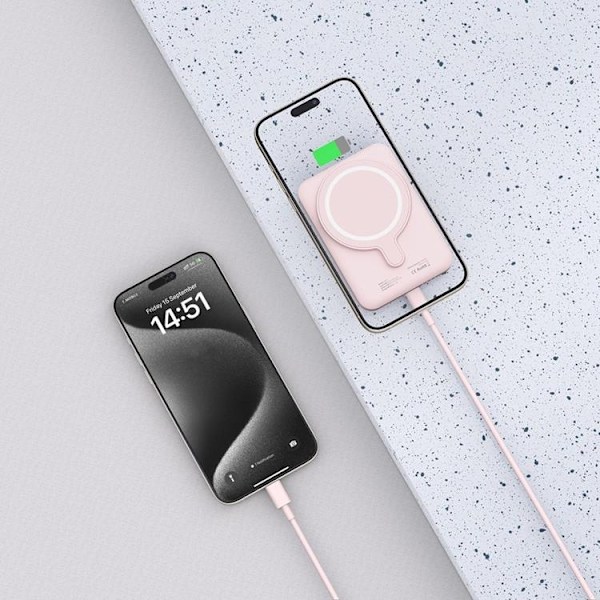 Tech-Protect PB10 Lifemag Magsafe Power Bank 5000mah - Rosa Rosa