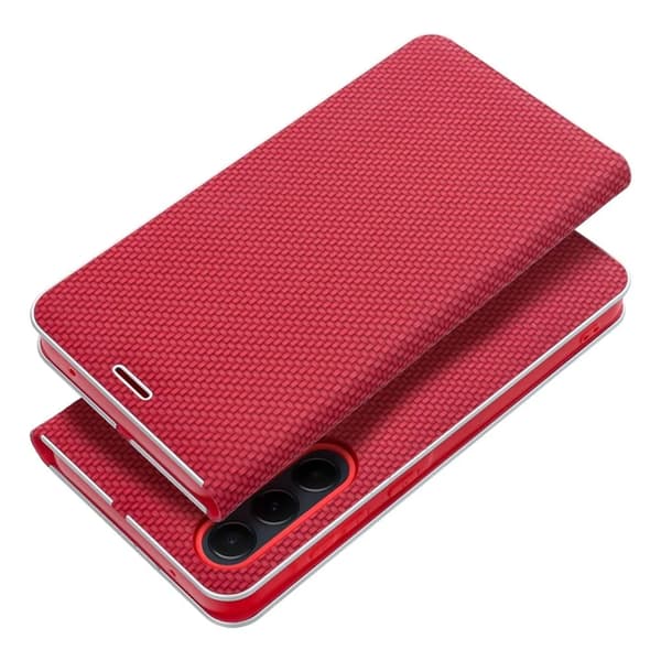 Xiaomi Redmi Note 14 Pro 4G Plånboksfodral Luna Carbon - Röd Röd