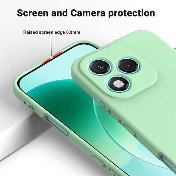 Mobilskal till Honor 400 Lite 5G Flytande Silikon - Grön Grön