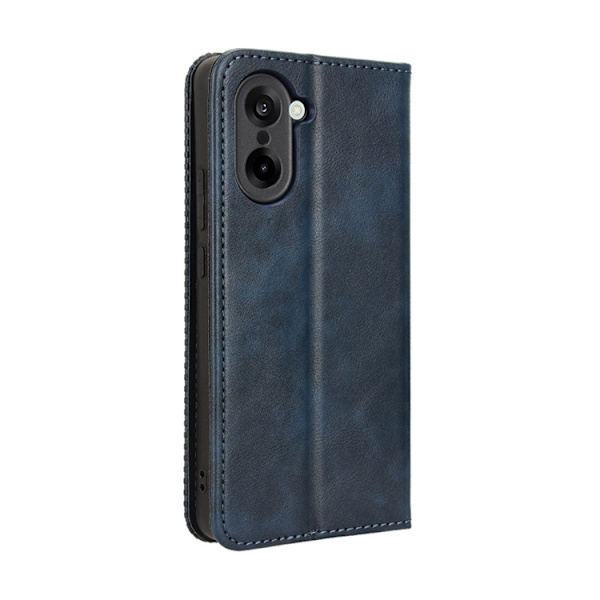 OnePlus Nord CE5 5G Plånboksfodral Retro Texture Konstläder Blå
