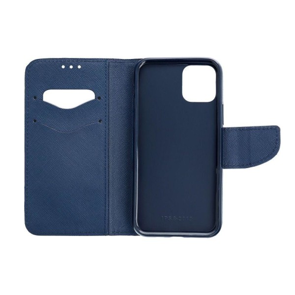 Redmi 9C/9C NFC-lompakkokotelo Fancy Eco Leather - sininen