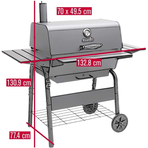 Char-Broil Kolgrill Charcoal Large Svart