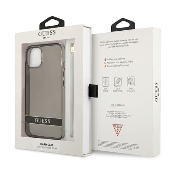 Guess iPhone 13 mini Skal Translucent Stap - Svart Svart