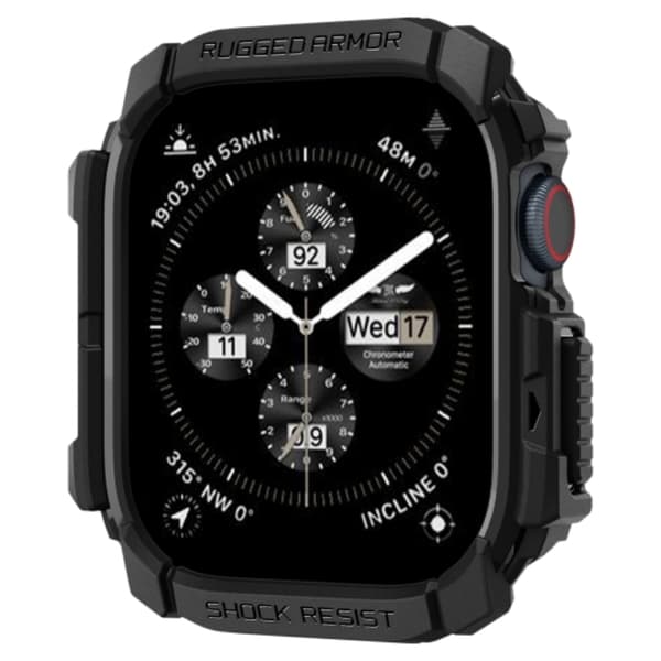 Spigen Apple Watch 10 (46mm) Skal Rugged Armor - Matte Black