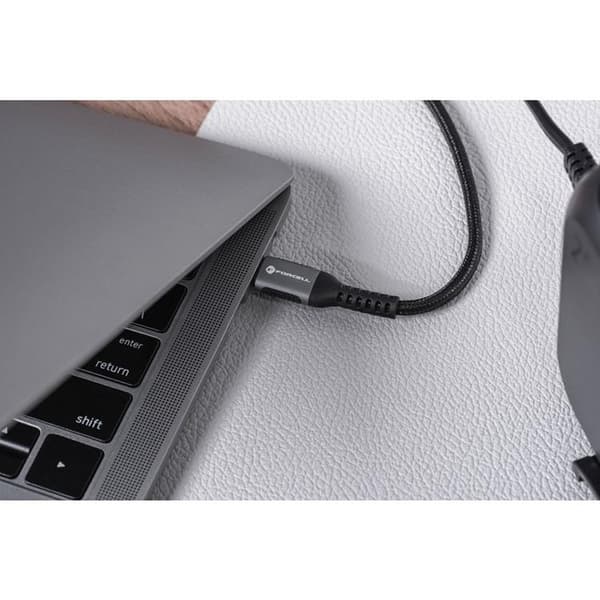 Forcell USB-C till USB-C kabel 100W 3m QC4.0 PD 5A Cafule - Svart Svart