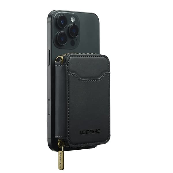LC.IMEEKE L6 Plånboksfodral RFID Blocking Konstläder - Svart Svart