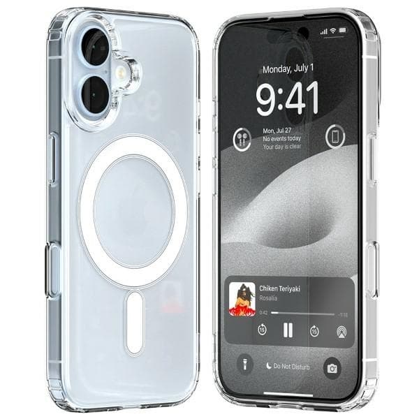 Mercury Mobilskal till iPhone 16 MagSafe Jelhard - Transparent Transparent