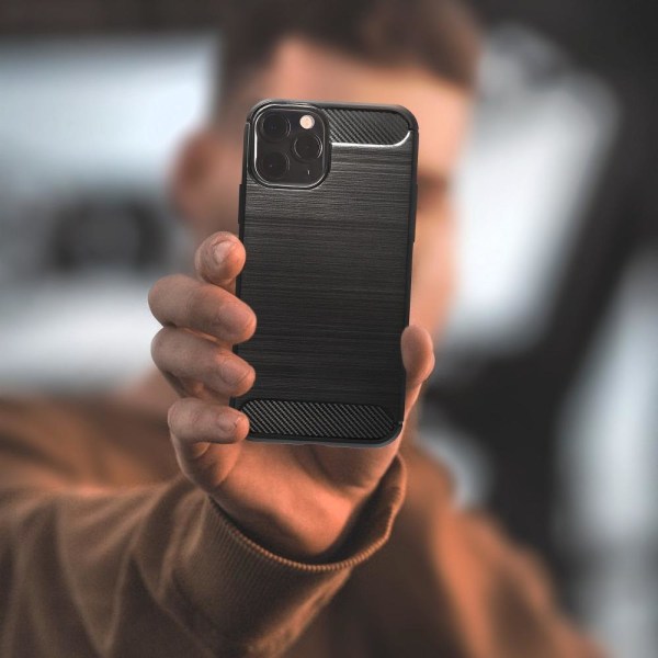 CARBON cover til iPhone XR Sort