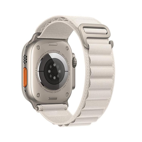 Forcell Apple Watch (42/44/45/49mm) Armband F-Design - Ljusgrå