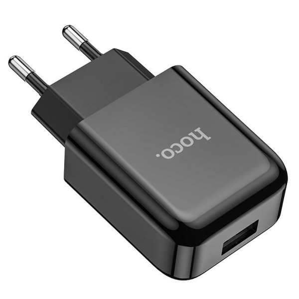 HOCO rejseoplader USB + Kabel USB-C 2A N2 Vigor Sort