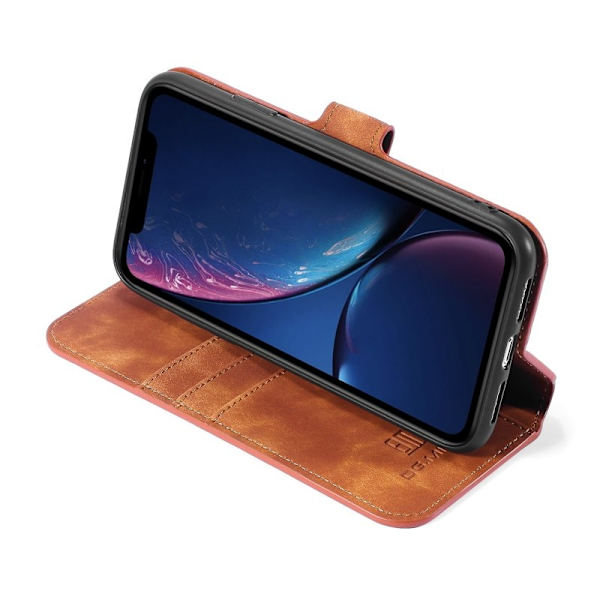 DG.MING Plånboksfodral Konstläder för iPhone 11 6.1" - Brun