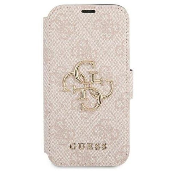 Guess 4G Big Metal Logo -kotelo iPhone 13 Pro / 13 - Pinkki Pink