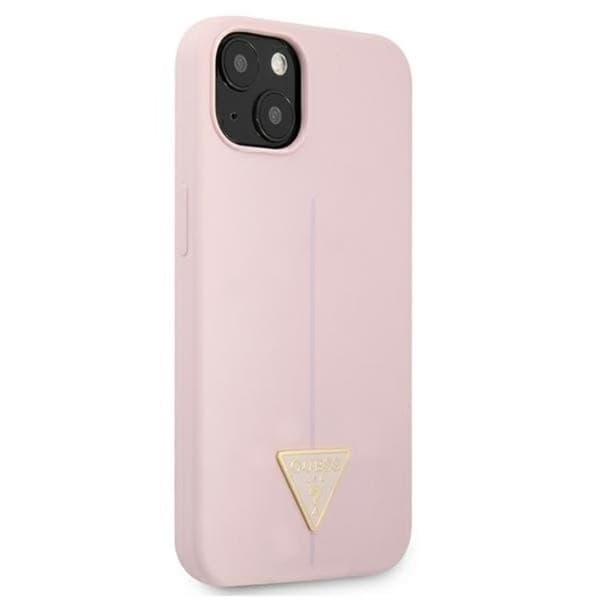 Guess iPhone 13 mini Skal Silicone Triangle - Lilla Lila