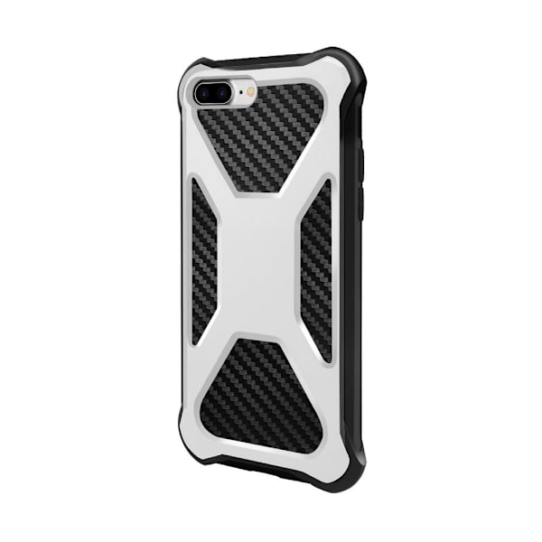 2-in-1 iPhone 8 Plus / 7 Plus mobilskal med bältesfodral - Vit Vit