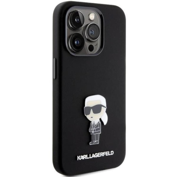 KARL LAGERFELD iPhone 15 Pro Max Mobilskal Ikonik Metal Pin