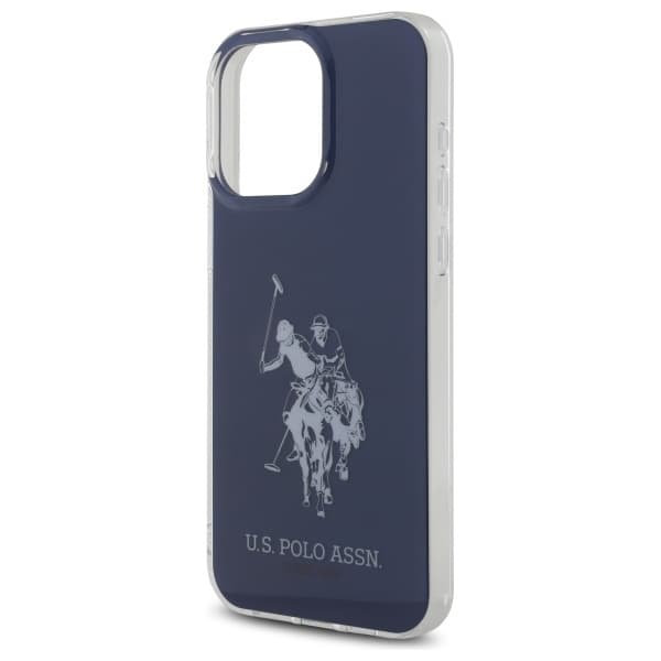 US Polo Mobilskal till iPhone 15 Pro Max Shiny Big Logo - Blå