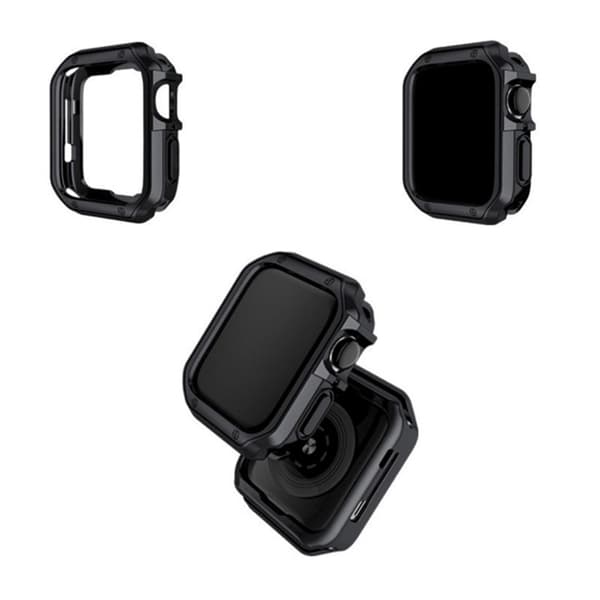 Apple Watch (45mm) Etui Soft Strong - Sort Svart