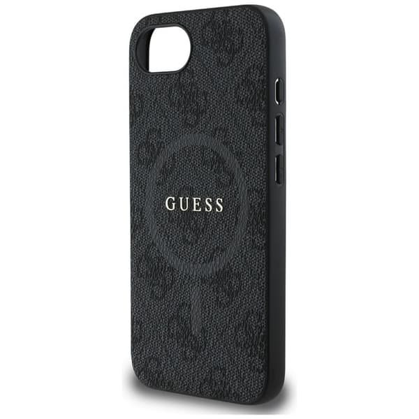 Guess Mobilskal till iPhone 16e MagSafe 4G Ring Classic Logo Svart
