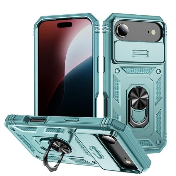Mobilskal till iPhone Air Slide Camshield Kickstand - Grön Grön