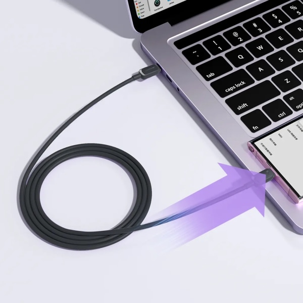 SiGN USB-C till USB-C -kaapeli 0,25 m 100 W - Musta