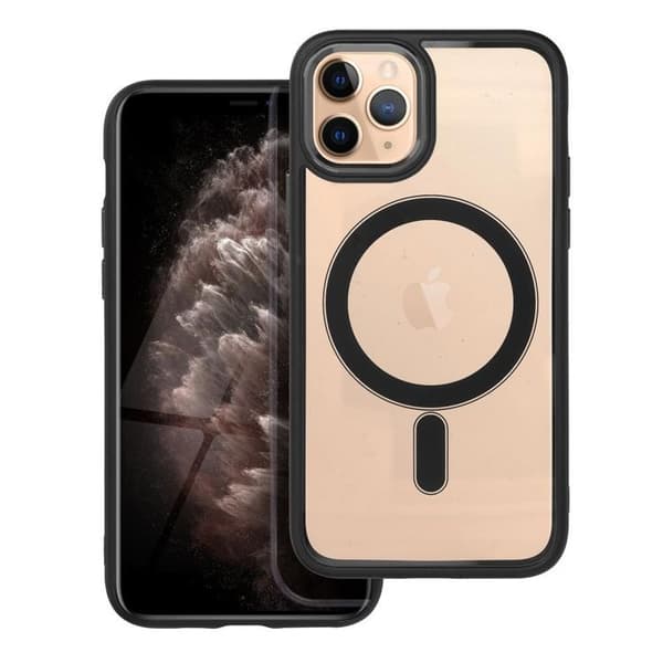 Telefontaske til iPhone 11 Pro Max Magsafe Color Edge - Sort Black