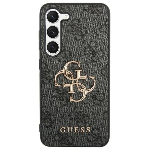 Guess telefonetui til Galaxy A55 5G Big Metal Logo - Sort Black