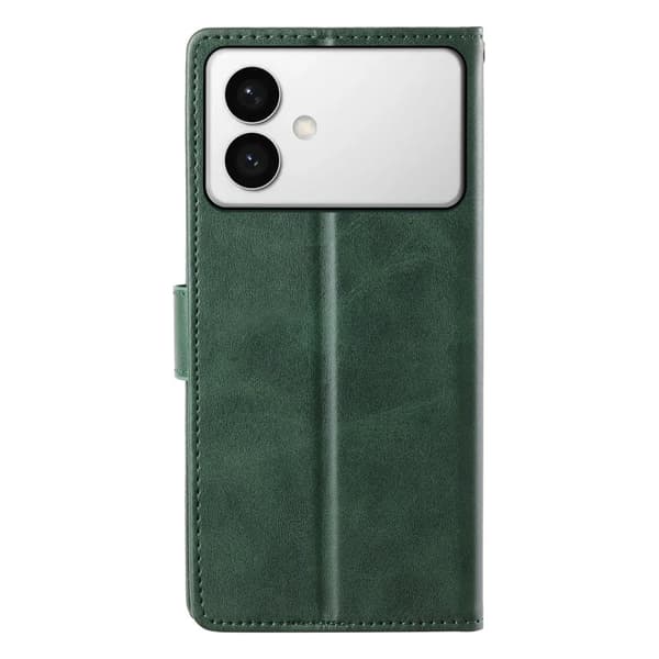 Samsung Galaxy S26 Edge Plånboksfodral Konstläder Flip - Grön