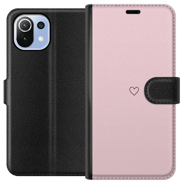 Pungcover til Xiaomi Mi 11 Lite med Lille Hjerte