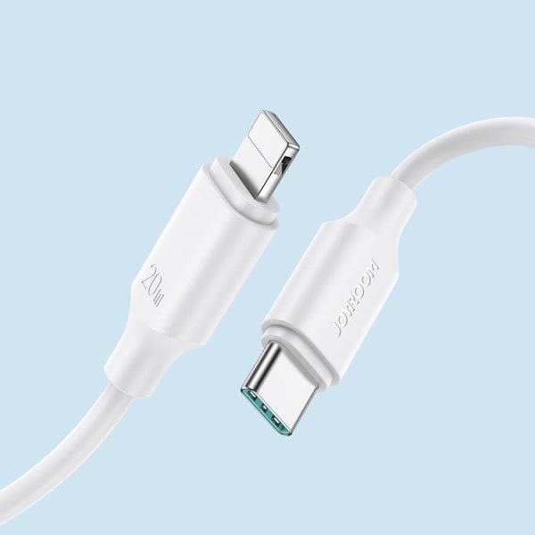 Joyroom USB-C til Lightning-kabel 480Mb/S 20W 0,25m - Hvid