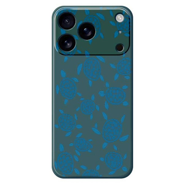 Mobilskal till iPhone 17 Pro Max Turtle Pattern Straight Edge - Grön Grön