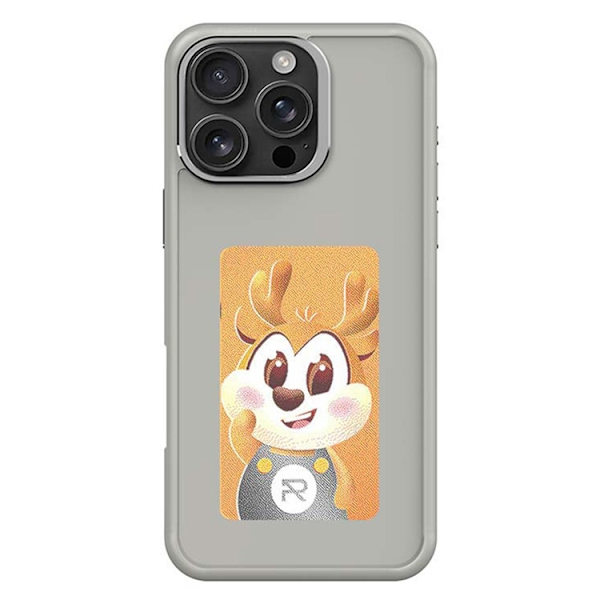 Mobilskal till iPhone 16 Pro E Ink 4-Color Display - Grå Grå