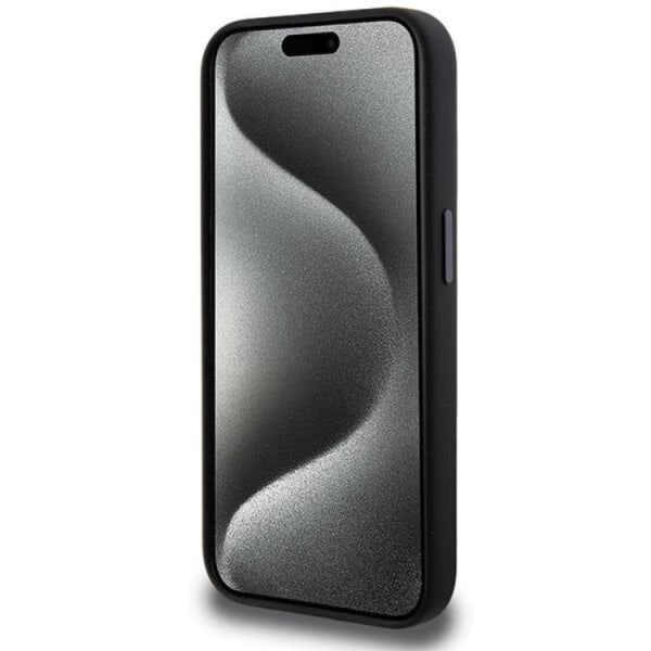 AMG iPhone 15 Pro Mobilcover MagSafe Silikone Carbon mønster