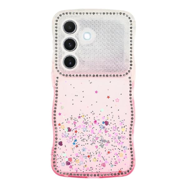 Mobilskal för Samsung Galaxy S26 Plus Glitter TPU - Gradient Rosa