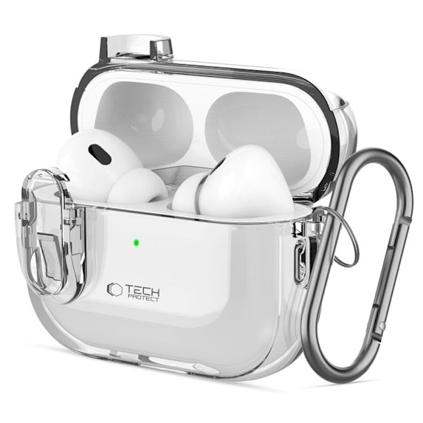 Tech-Protect Apple Airpods Pro 1/2 Skal Slim Hook - Clear