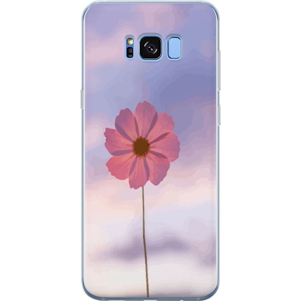 Mobilcover til Samsung Galaxy S8 med Rosa blomst