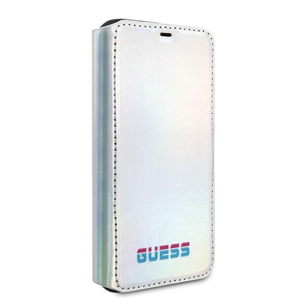 Guess iPhone 11 Pro Max skal book Iridescent Silver Silver