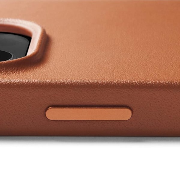 Mujjo iPhone 14 Pro Max Skal Magsafe Full Läder - Tan