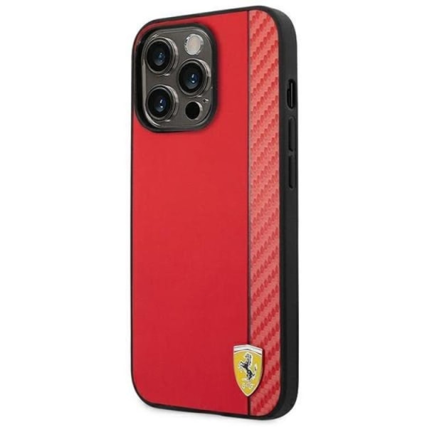 Ferrari iPhone 14 Pro Skal Hård Carbon - Röd