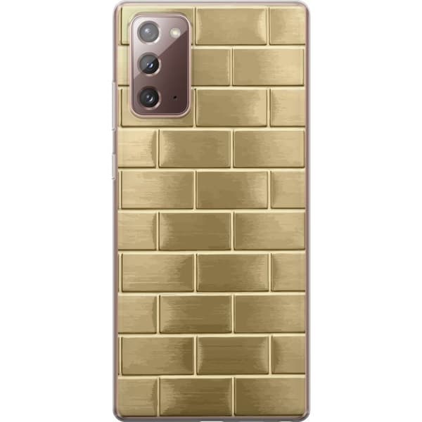 Mobilskal till Samsung Galaxy Note20 med Gyllene Murstenar