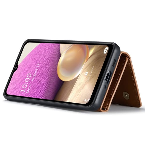 DG.MING 2-in-1 Plånboksfodral för Samsung Galaxy A33 5G - Brun
