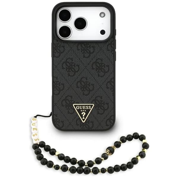 Guess Mobilskal till iPhone 17 Pro MagSafe 4G Strap Triangle Logo - Svart Svart