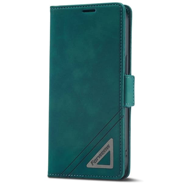 FORWENW F3-Series iPhone 14 Pro Plånboksfodral Konstläder - Cyan