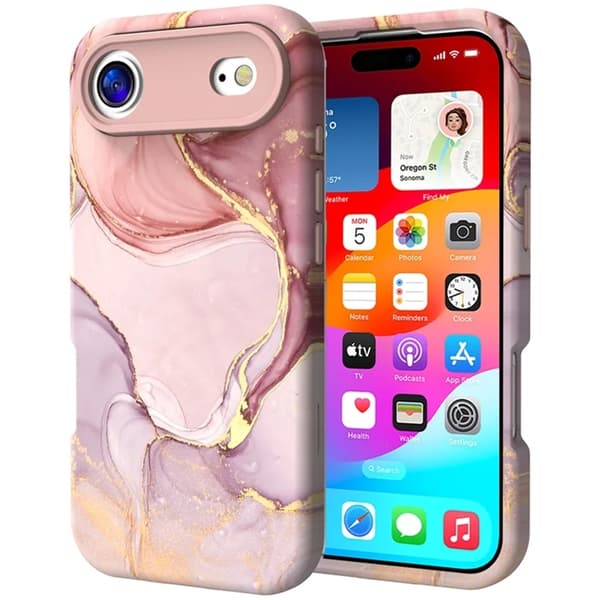 Mobilskal till iPhone 17 Air Vattentryck - P-GWL10033 Rosa