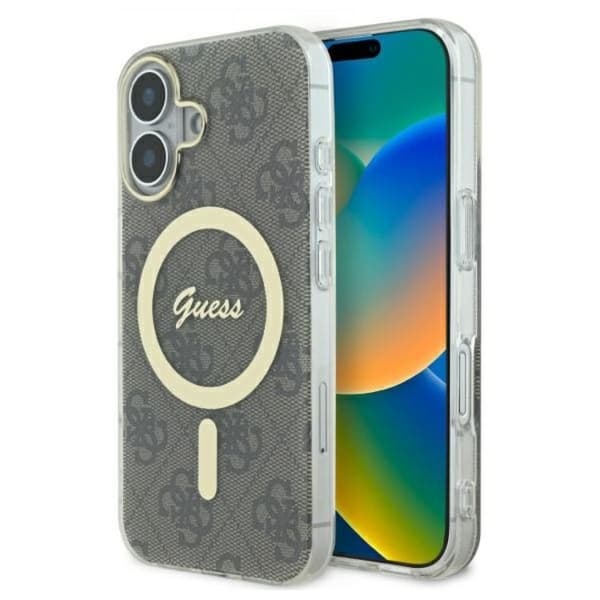 Guess Telefontaske til iPhone 16 MagSafe IML 4G - Brun Brun