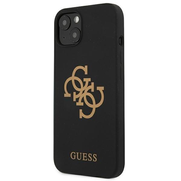 Guess Silicone 4G Logo Cover iPhone 13 mini - Sort Black