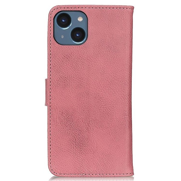KHAZNEH iPhone 14 Plus Plånboksfodral Retro - Rosa