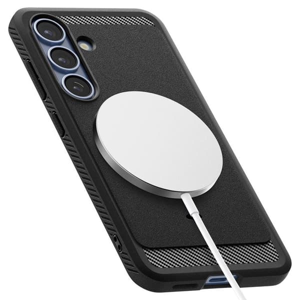 Spigen telefontaske til Galaxy S25 Magsafe Rugged Armor - Mat Sort Svart