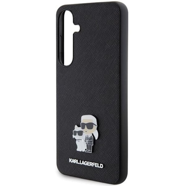 Karl Lagerfeld Galaxy S24 Mobilskal Saffiano Metal Pin Svart